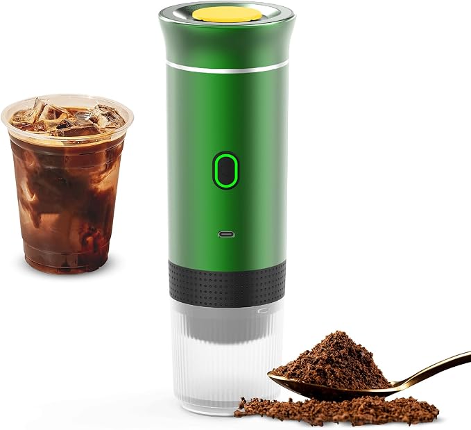 Umweltfreundliche, Kabellose Kaffeemaschine Für Auto, Zuhause Und Unterwegs, 3-in-1-elektrokaffeemaschine, Geeignet Für Kapseln Oder Gemahlenen Kaffee