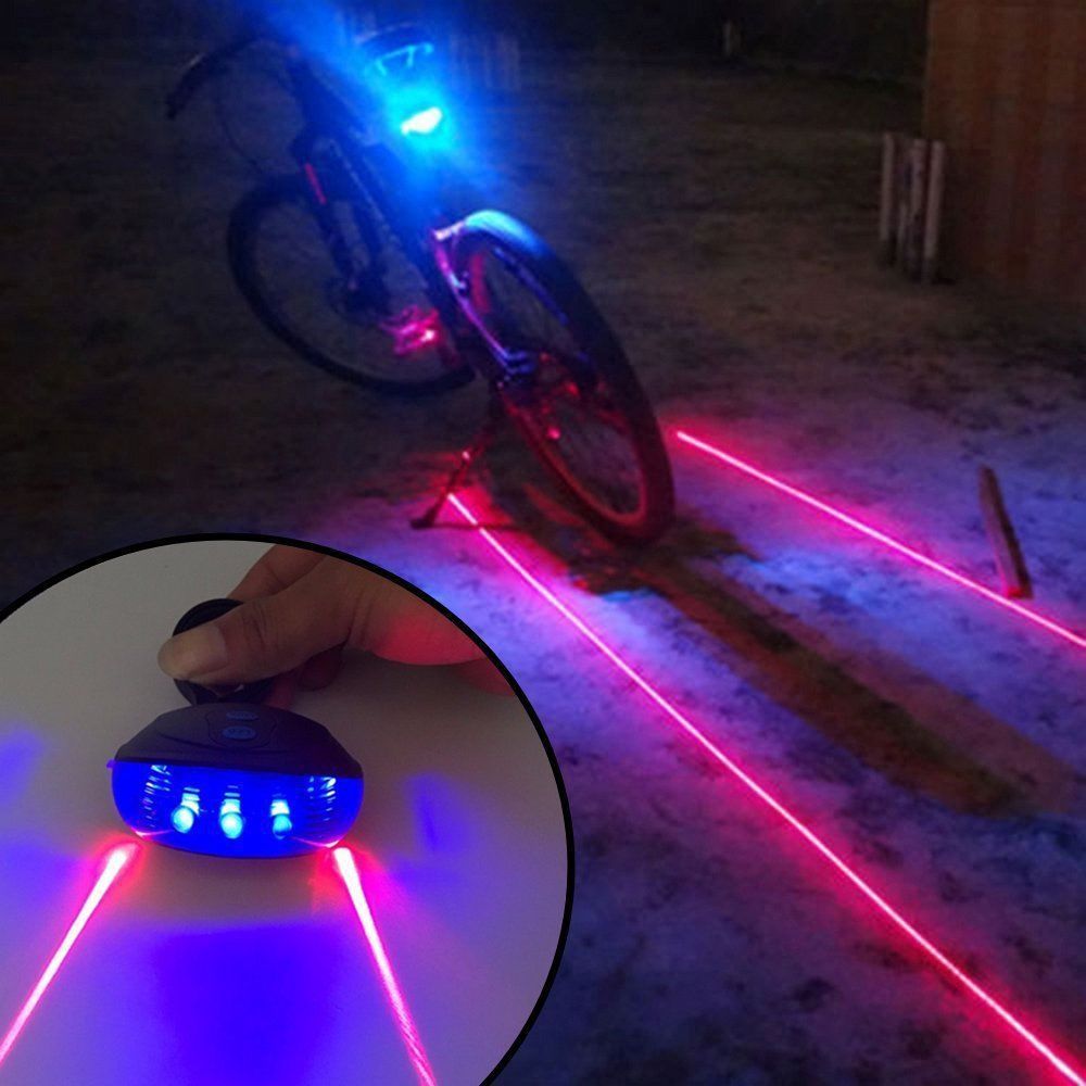 Fahrradrücklichter, Laserrücklichter, Rücklichter, Warnleuchten, Fahrradzubehör