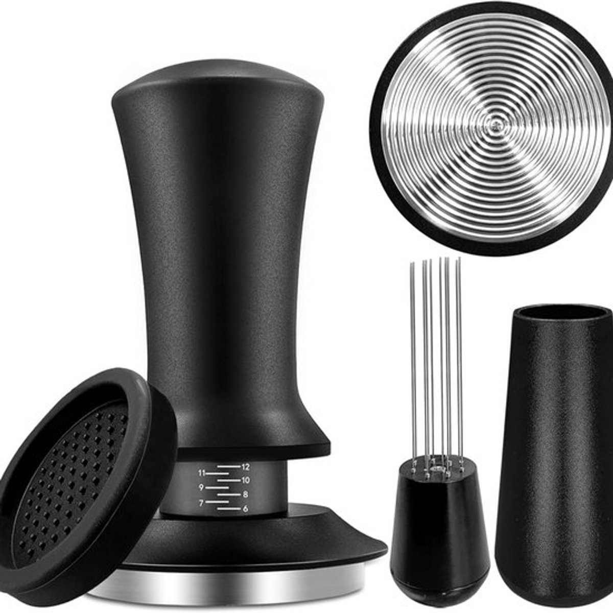 Kaffeetamper - Espressotamper - 51-mm-espressotampper - Espressotamper Aus Aluminium Und Edelstahl