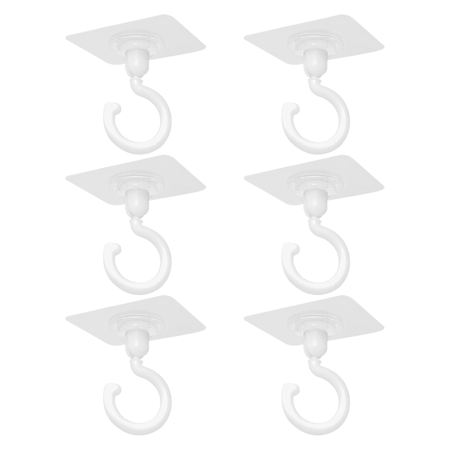 6-teiliges Deckenhaken-set, Selbstklebende Wandhaken, Mehrzweckhaken