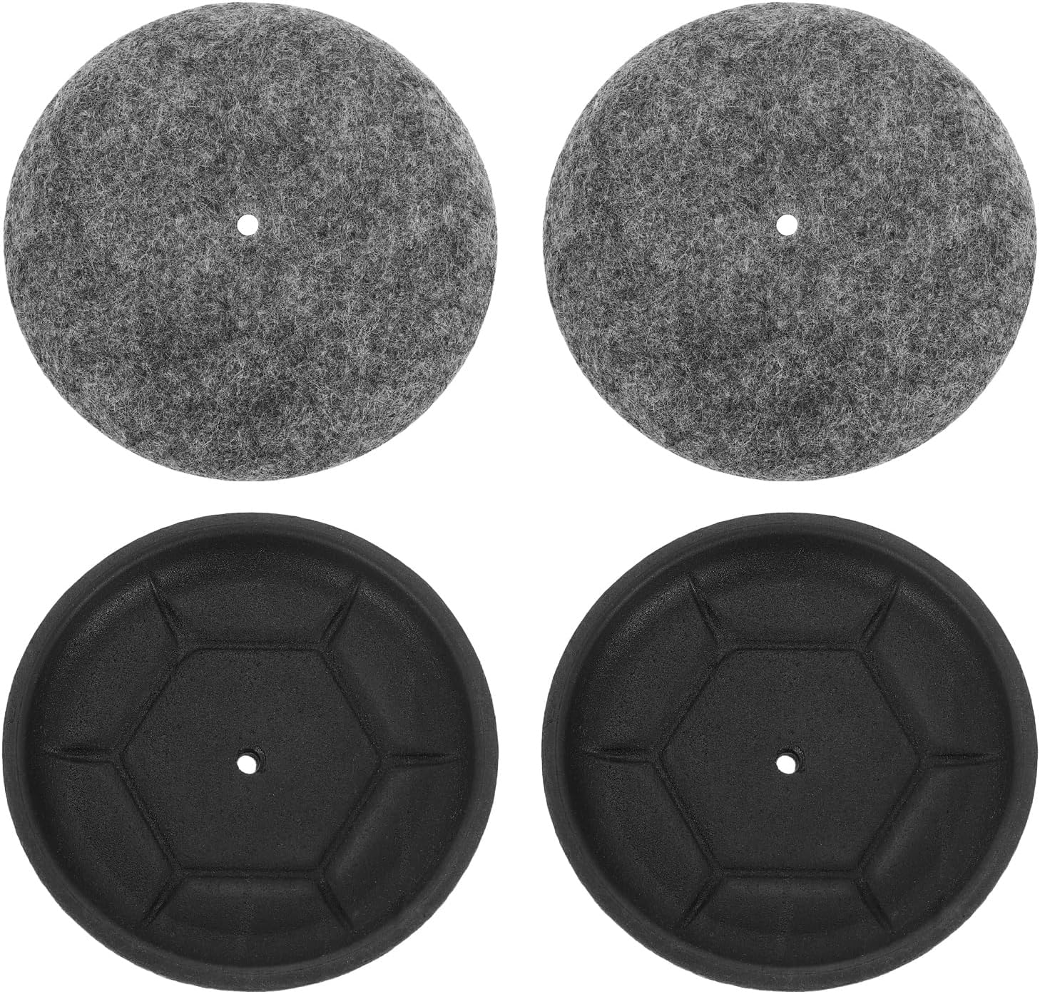 12-teiliges Set Robuster Möbeltransportpads, Rund, Geräuscharm, Abriebfest Und Rutschfest – Grau