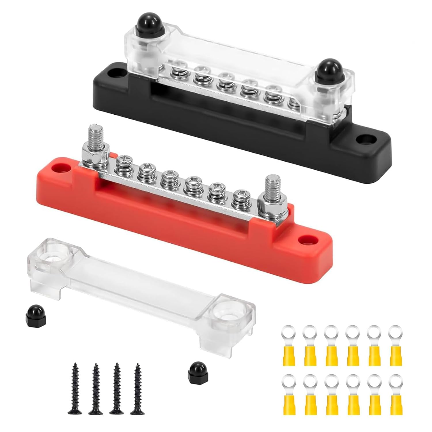 12v-48v Dc 150a Elektrischer Klemmenblock Zur Stromverteilung Mit 6 Schrauben