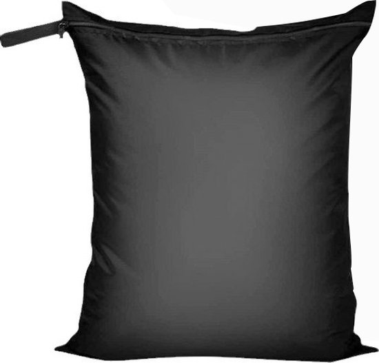 Schwarzer, Wasserdichter Wäschesack (60 X 88 Cm Xl) Für Nasse Und Trockene Wäsche Sowie Aufbewahrungsbeutel Für Stoffwindeln