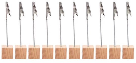 10-teiliges Set Fotoklammern Aus Holz – Kreative Karten- Und Notizklammern – Schreibtischdekoration Für Büro Und Zuhause