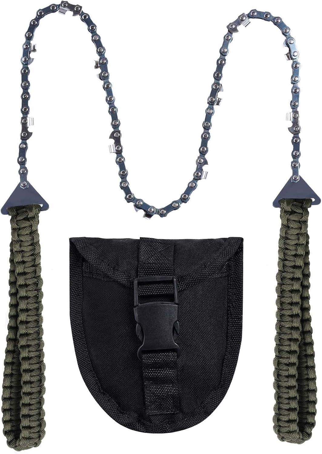 Taschenkettensäge Mit Paracord-griff – Klappkettensäge – Notfallausrüstung – Outdoor-aktivitäten Und Überleben – Camping – Jagen – Wandern