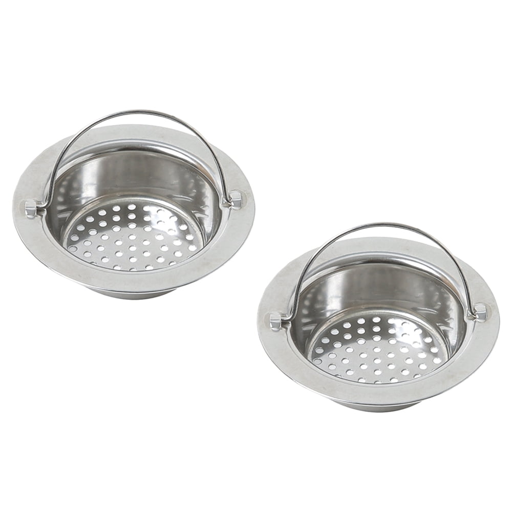 2er-pack Edelstahl-spülbeckenfilter Zur Reinigung Des Spülbeckenabflusses