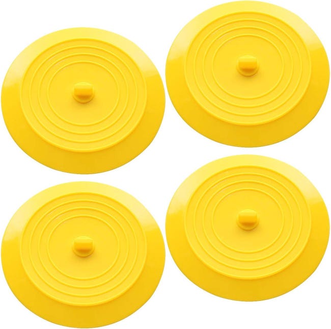 Ein Set Aus 4 Saugnapf-badewannenstöpseln, Silikon-saugnapfstöpsel, 6-zoll-universal-badewannenstöpsel, Geeignet Für Badezimmer Und Küchen.