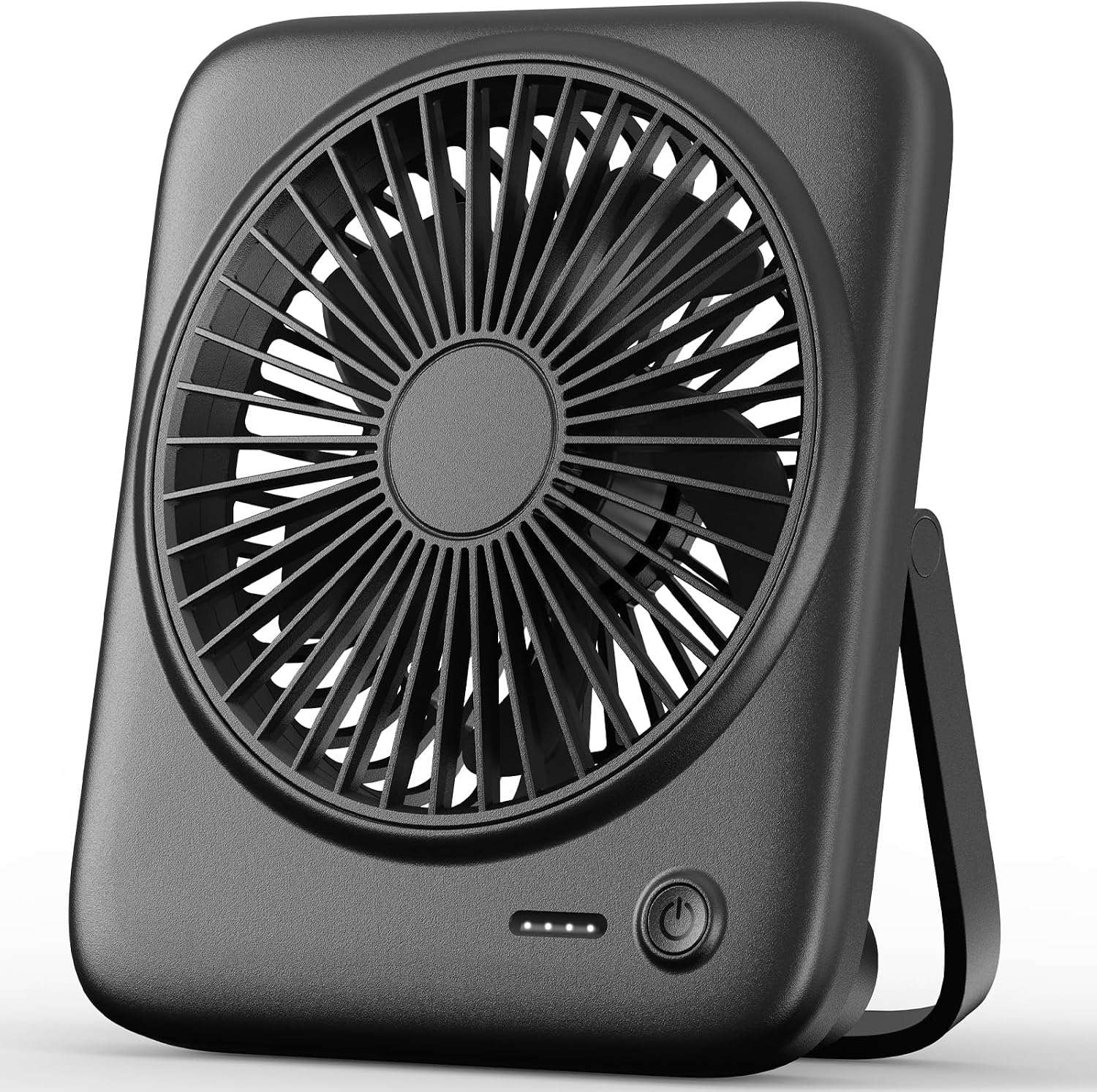 Otlonpe Tischventilator – 16,5 Cm (6,5 Zoll), Schwarz – 4000 Mah Akku – Usb- Und Batteriebetrieb – 4 Geschwindigkeitsstufen – Leiser, Kabelloser Ventilator – Schlafzimmer – 16,5 Cm (6,5 Zoll)