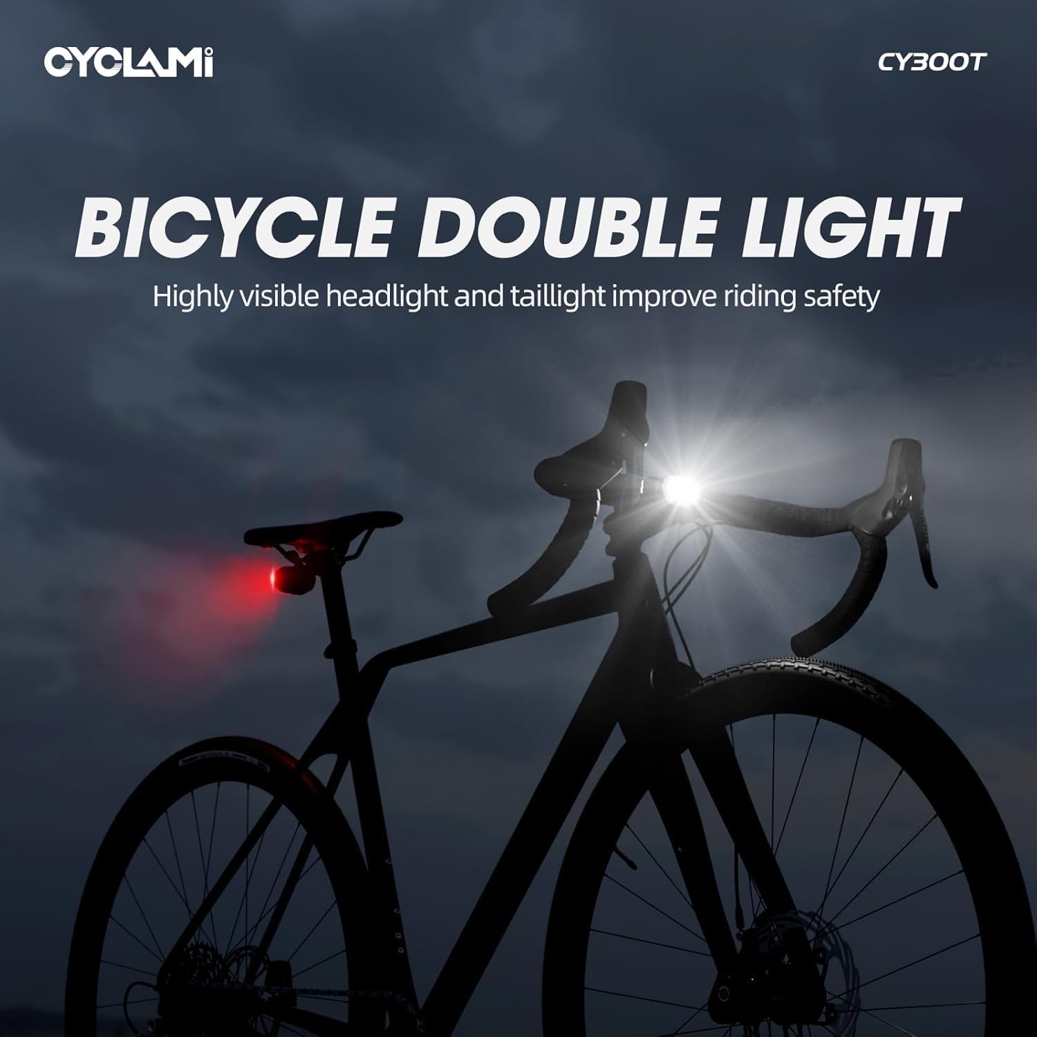 Fahrradbeleuchtung Vorne Und Hinten – Intelligente Vorder- Und Rückleuchte – 11+20 Modi, Bremssensor, Fahrradrücklicht – Usb-aufladbar – 20 M