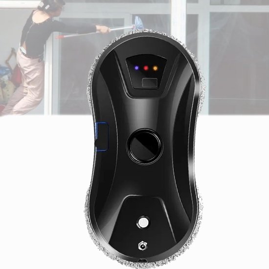 Fensterputzroboter Mit Ultraschalltechnologie, 5600 Pa, Fenstersauger, Mit Fernbedienung, Elektrisch, Schwarz