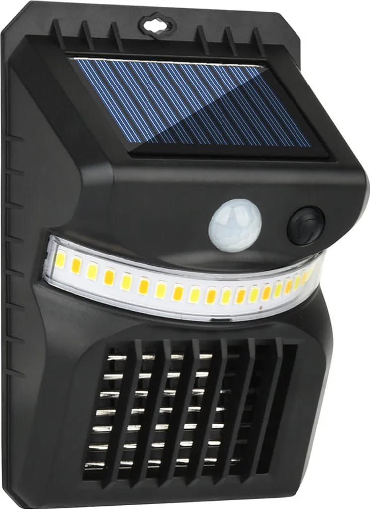 Solarbetriebene Außenleuchte Mit Bewegungs- Und Lichtsensoren, Solarbetriebene Uv-mückenvernichtungslampe.