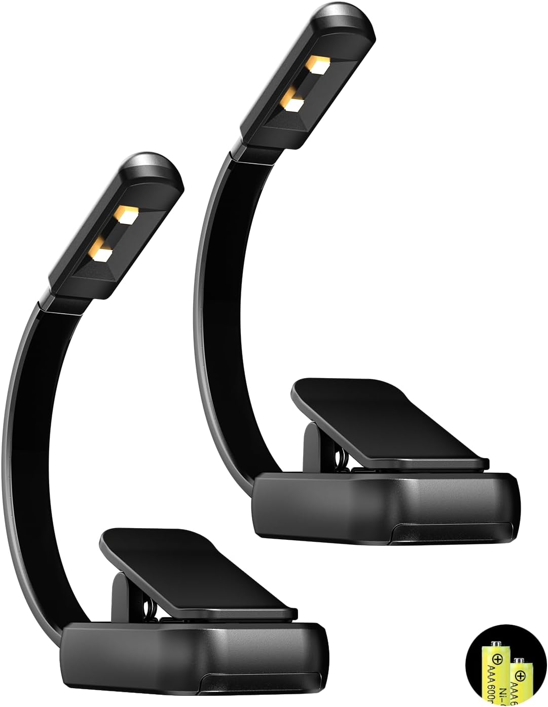 Leselampe – Nachttischlampe – Led-leselampe Mit Klemme – Mit Aaa-batterie – 3 Farben Und Stufenloses Dimmen – Tragbar Und Ultraleicht