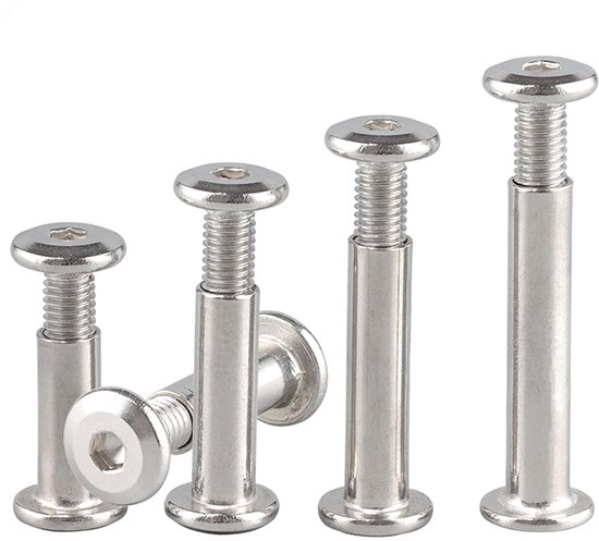 M4 Möbelschrauben-set – Verbindungsstücke Für Holzmöbel Und Schränke – Befestigungsschrauben Für Schränke Und Tische – 12er-pack – 55 Mm