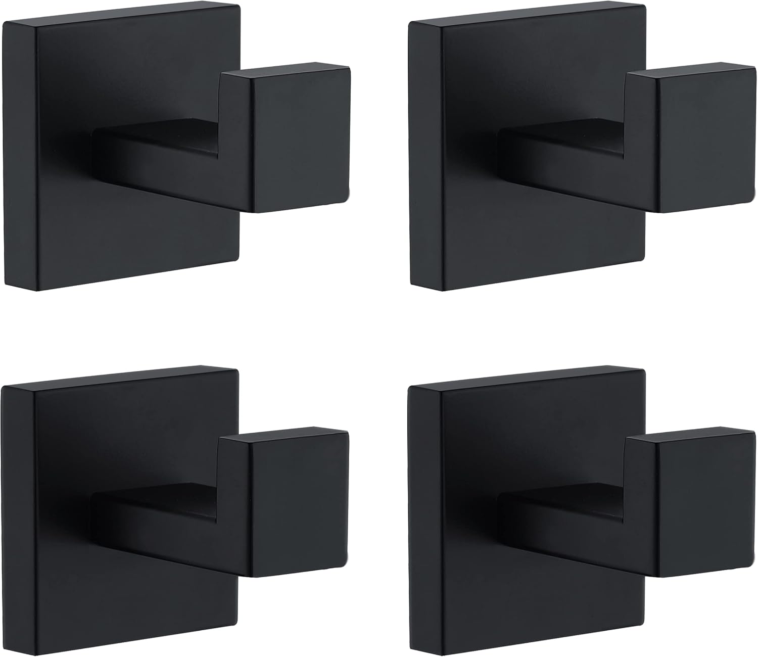 Handtuchhaken Fürs Badezimmer – Wandmontage – 4er-pack – Schwarz