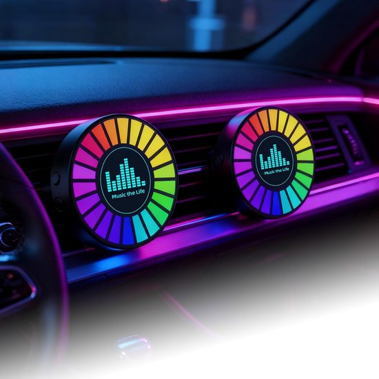 Led-innenraumbeleuchtung Fürs Auto, 10 Farben, Usb-aufladbar, Rgb, Sprachsteuerung, Ambientebeleuchtung Mit Musikrhythmus, Für Auto, Spielzimmer, Schlafzimmer