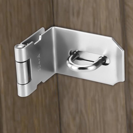 Stück Edelstahl-türriegel (7,6 Cm & 10,2 Cm), 90°-winkel, Hochwertige Vorhängeschloss-riegel Mit Schrauben Für Schlafzimmer Und Garten