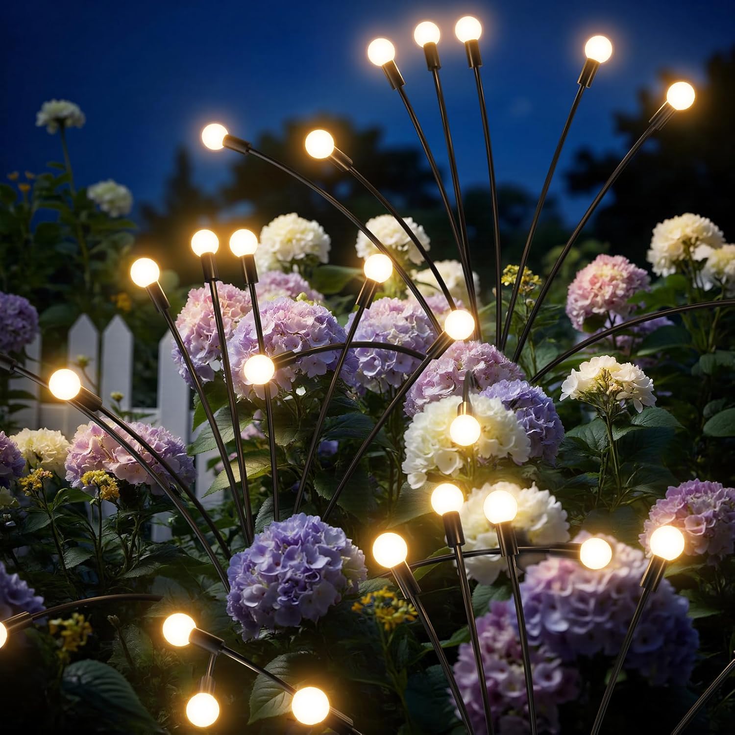 Wasserdichte Solarleuchte Für Den Außenbereich (2er-pack – 20 Leds) – Märchenhafte Gartendekoration – Märchenhafte Hofdekoration – Glühwürmchenlicht – 2er-pack