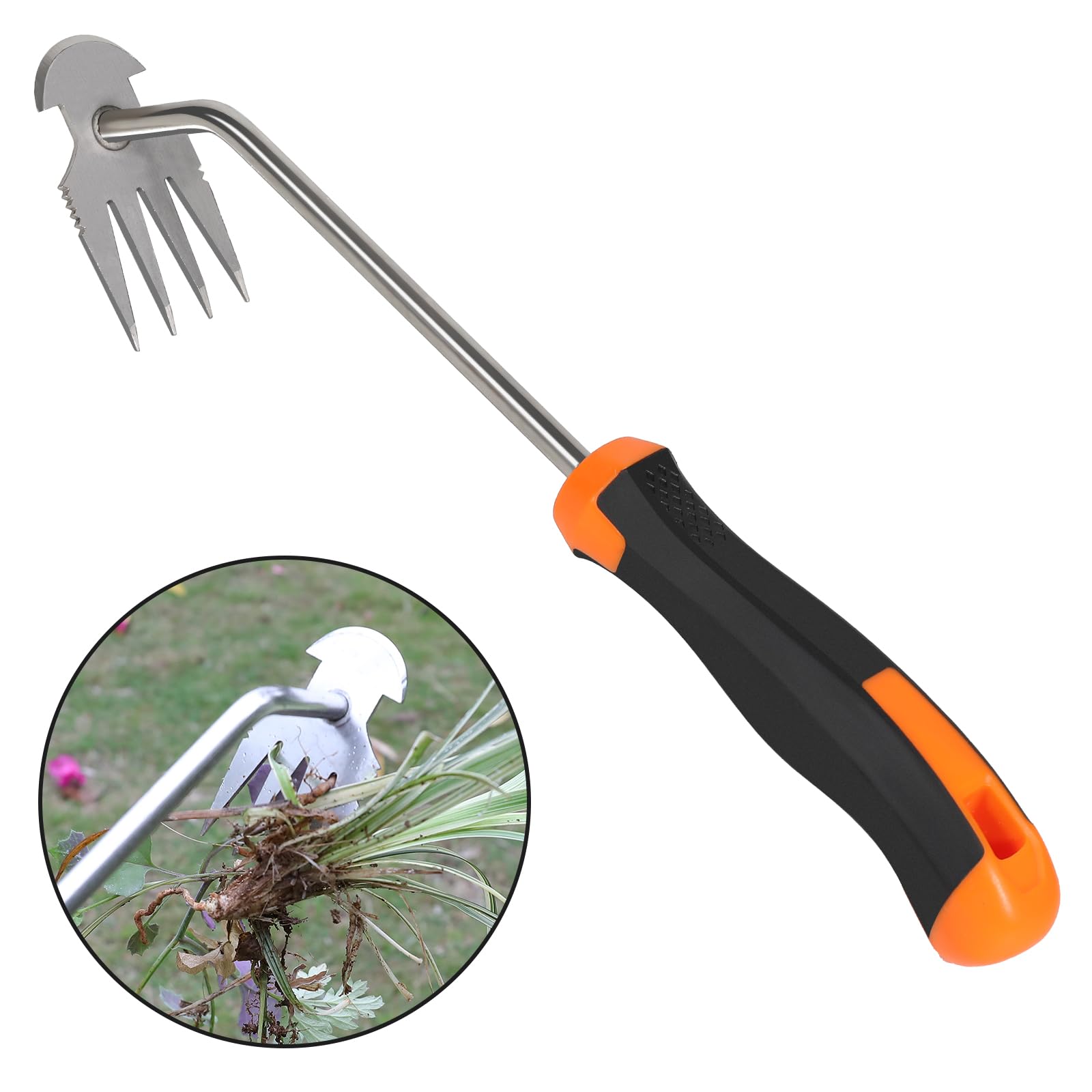 Unkrautbekämpfungsgeräte, Tragbare Gartengeräte, Neue Unkrautbekämpfungsgeräte Aus Manganstahl, Geeignet Für Gemüseanbau, Gartenarbeit Und Unkrautbekämpfung (gummigriff)