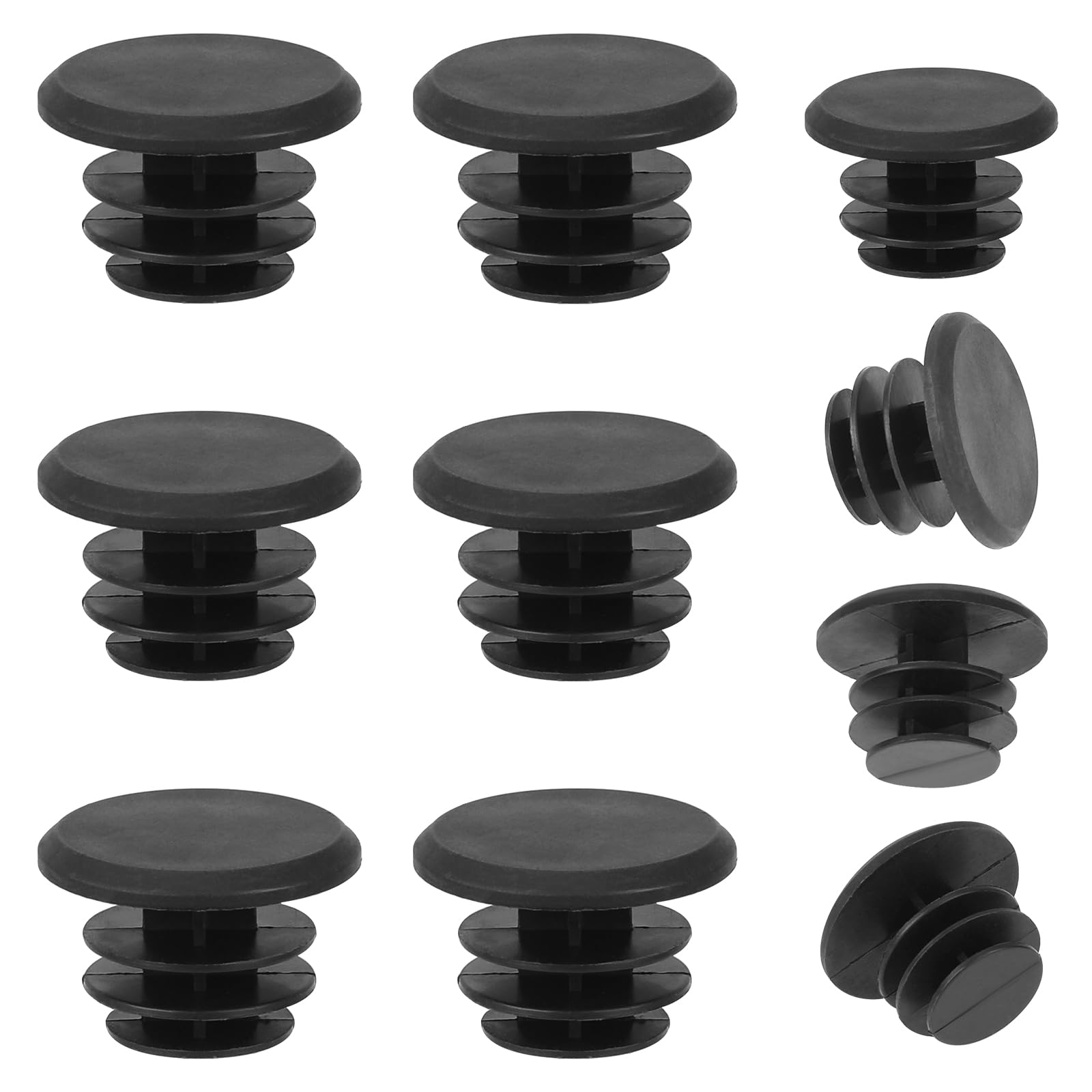 10 Schwarze Lenkerendkappen Aus Kunststoff Für Rennräder Und Mountainbikes