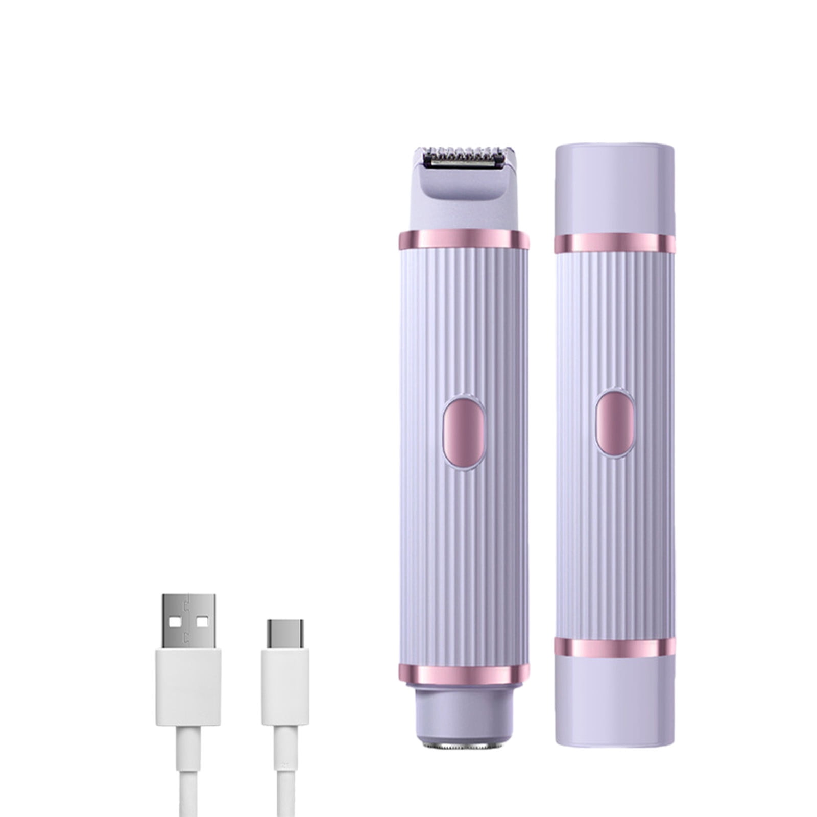 2-in-1 Nass- Und Trockenhaartrimmer & Rasierer Für Damen (lila).