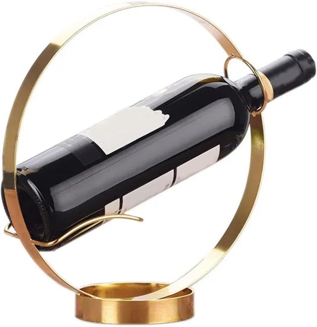 24,5 X 9,5 X 26,5 Cm Großes Weinregal Aus Metall, Weinschrank, Modernes Weinflaschenregal