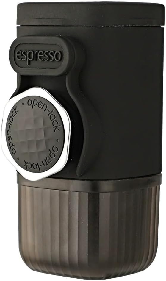 Mini-espressomaschine – Tragbare Espressomaschine – Geeignet Für Kapseln Und Kaffeepulver – Kleines Reisegerät – Manuell Bedienbar