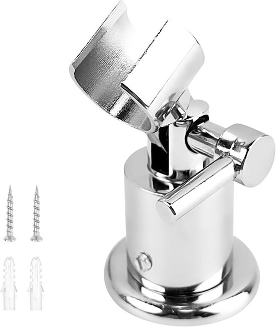 Verstellbare 180°-duschhalterung Aus Metall – Silber – Schrauben – Abmessungen – Badaccessoires – Montage – Duschkopf – Luxusdesign