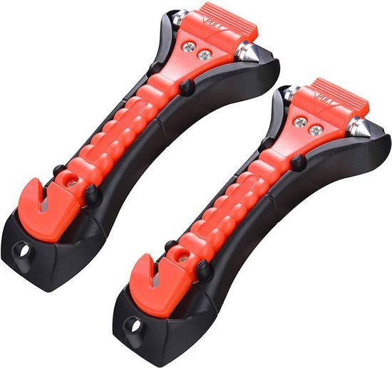 Notfall-hammer-set Fürs Auto – 2-in-1-scheibenbrecher Und Sicherheitsgurtschneider