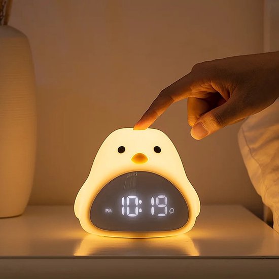 Nachtlicht-schlaftrainer, Leselampe Für Den Schreibtisch, Kinder-nachttischlampe, Digitaler Und Herkömmlicher Wecker Mit Licht