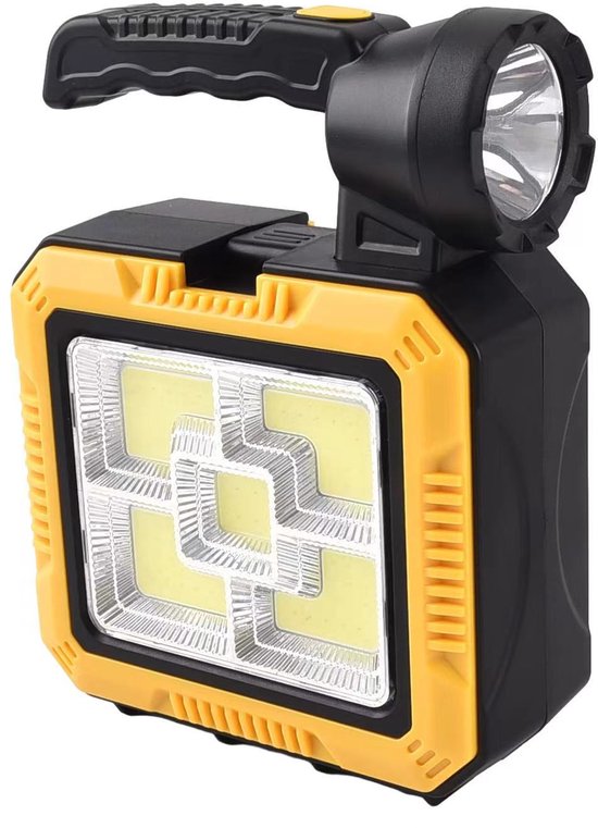 Solarbetriebener, Tragbarer Suchscheinwerfer Mit Zubehör – 5 Leuchtmodi Tragbare Taschenlampe Und Zubehör