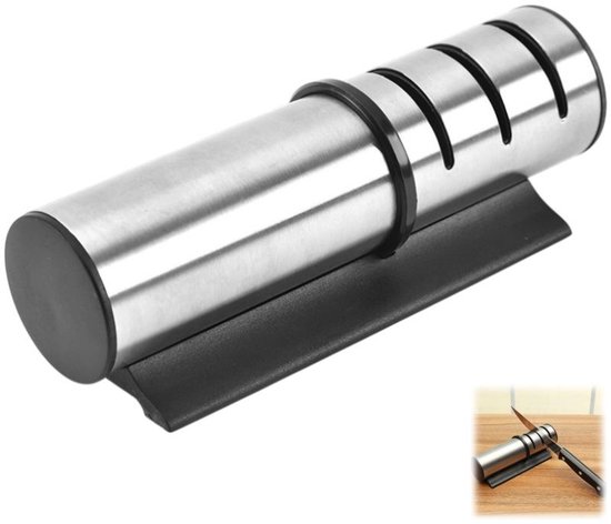 Silbernes 3-teiliges Küchenmesser-schärfstein-set, 17,7 X 6 X 5,5 Cm