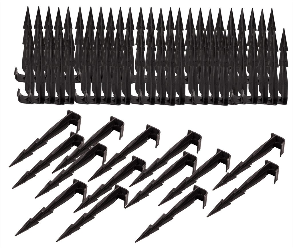 100-teiliges Bewässerungsanker-set, 16 Cm - Starker Halt - Uv-beständig - Geeignet Für Gartenschläuche, Rohre Und Tropfbewässerungsschläuche (eu)