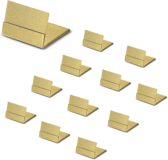 12 Goldene Tischnummernhalter – Metallkartenhalter Und Fotoständer Für Partys Und Veranstaltungen