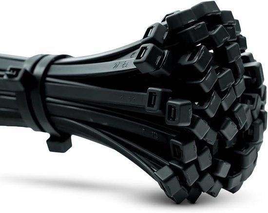 500 Stück Kleine Schwarze, Hochtemperaturbeständige Kabelbinder Aus Nylon, 150 X 2,6 Mm