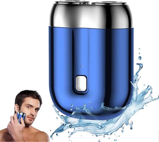 Mini-rasierer 2025, Tragbar, Ipx7 Wasserdicht, Kapselrasierer – Blau