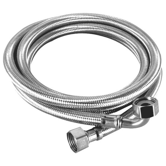 Flexibler Edelstahlschlauch – Flexibler Anschluss – Druckbeständig Bis 16 Bar – Länge 150 Cm – 1 Stück – Geeignet Für Sanitäranlagen