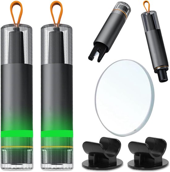 2-in-1-autoglasbrecher & Riemenschneiderhammer Mit Aufbewahrungsbasis Und Testglas, Für Autos Und Busse
