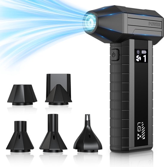 Kabelloser, Leistungsstarker Druckluftbläser, 200.000 U/min, 10.500 Mah Akku, Led-anzeige, Usb-c-ladeanschluss, Kompatibel Mit Pcs Und Tastaturen