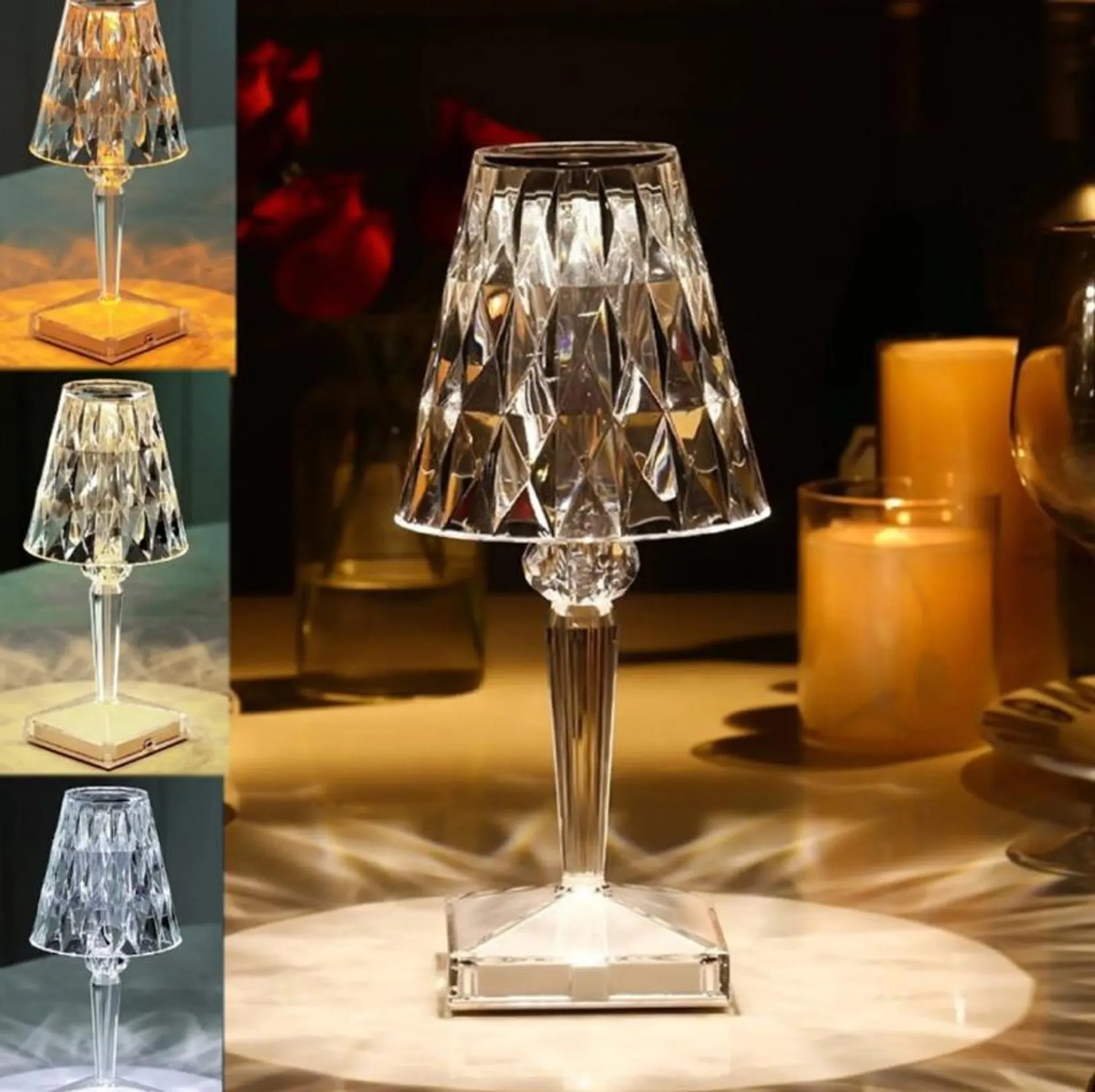 Usb-tischleuchte, Dekorative Acrylleuchte, Geeignet Für Bars, Schlafzimmer, Nachttische, Couchtische, Led-tischlampen Und Als Geschenk-nachtlicht.
