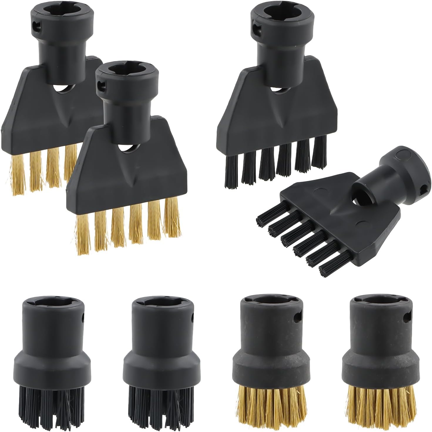 8-teiliges Dampfreinigungsbürsten-set, Nylon-messingdrahtbürste, Düsen, Dampfreinigerzubehör Für Kärcher, Ersatzteil Für Dampfreiniger