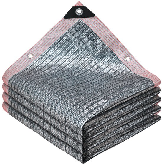 Aluminium-schattierungsnetz, 80% Schattierungsgrad, 4x6 Meter – Uv-geschützt, Einfach Zu Montieren, Geeignet Für Gärten Und Außenbereiche.