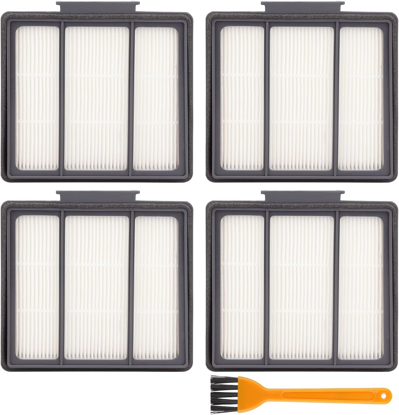 Ersatzzubehörset Für Shark Ion Robot Rv850, S87 Und R85 Saugroboter, 5-teiliges Set (4 Filter + 1 Reinigungsbürste)