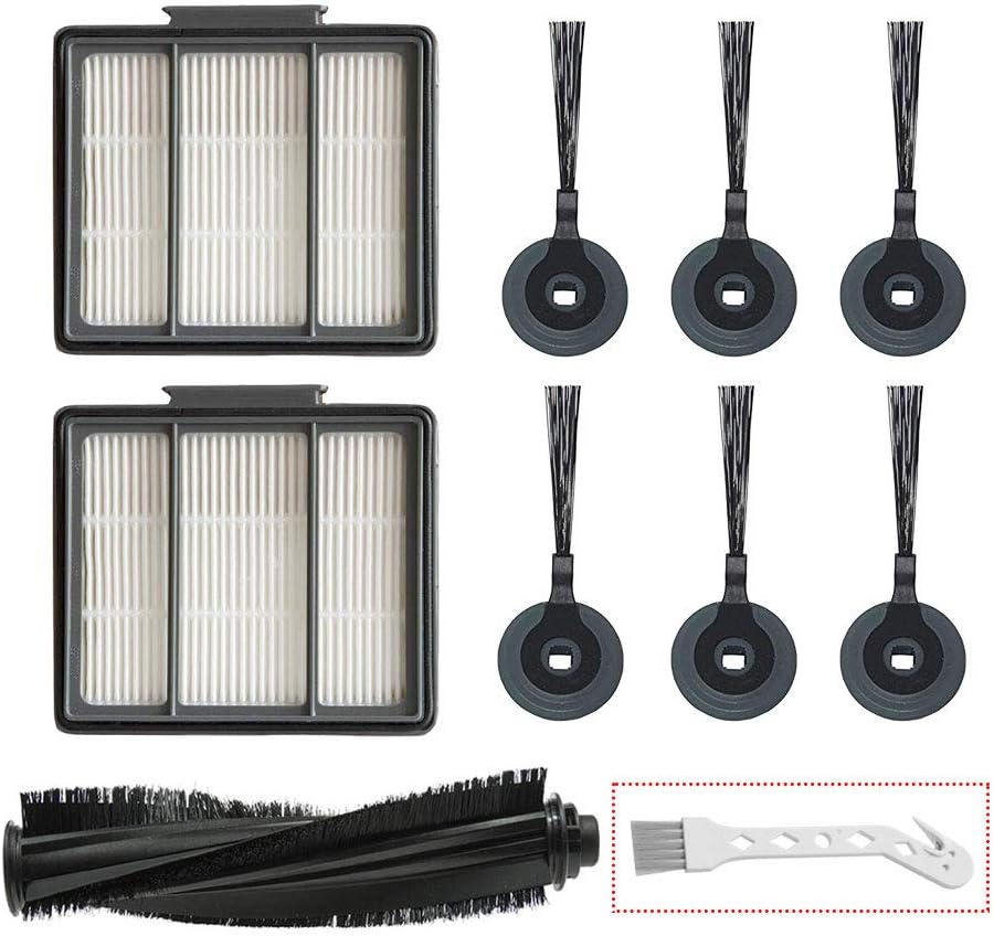 Ersatzteilset Für Den Shark Ion Robot Rv850 S87 R85 Saugroboter, 10-teiliges Set (1 Satz Hauptbürsten + 6 Seitenbürsten + 2 Filter + 1