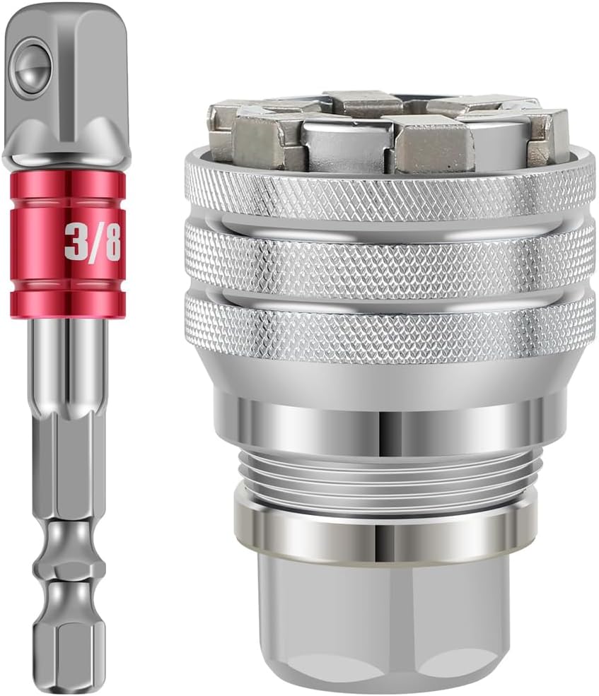 Universeller Verstellbarer Steckschlüssel, Geeignet Für Standard- Und Metrische Größen, 10-19 Mm Multifunktionales Reparaturwerkzeug.