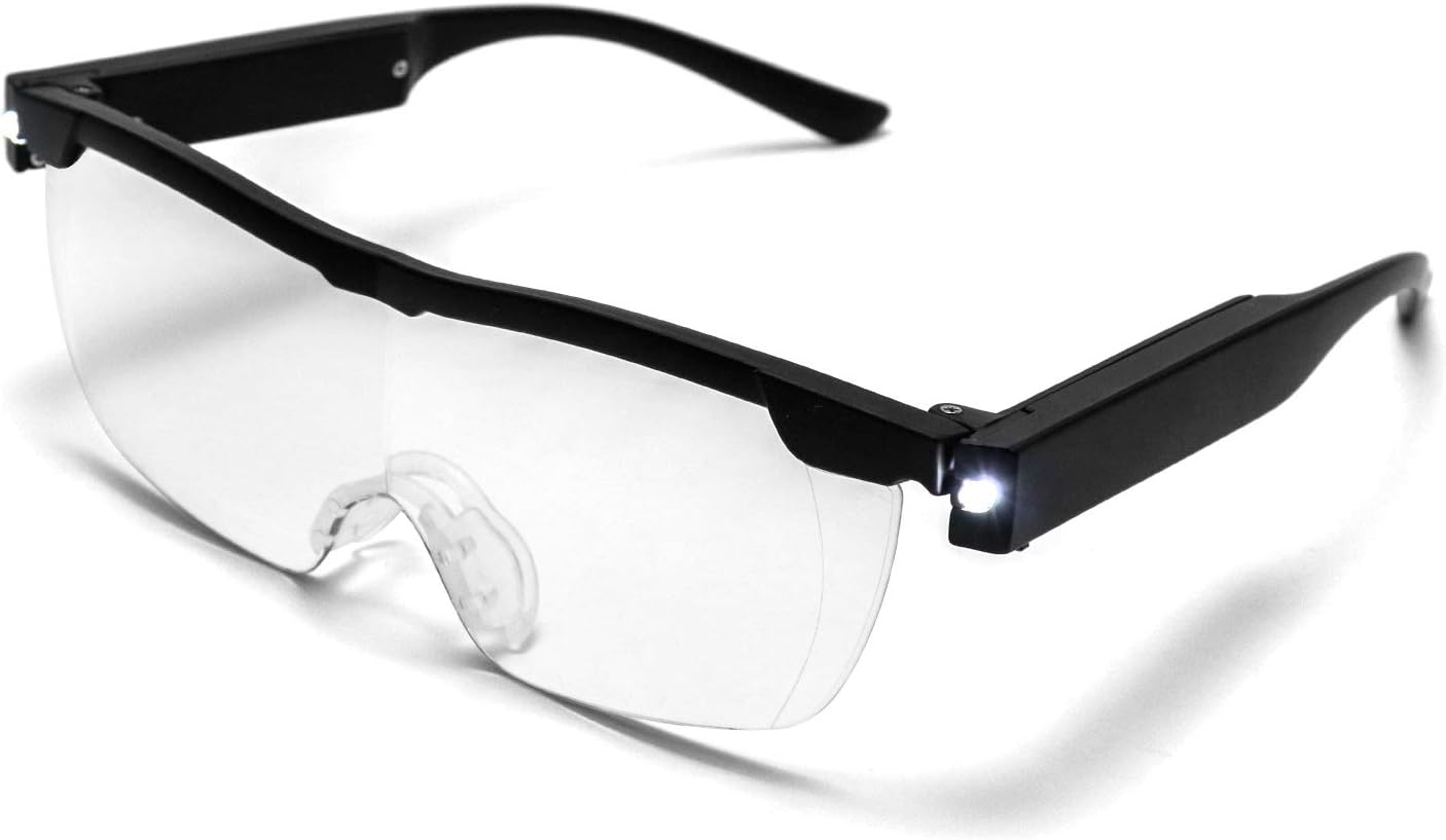 Vergrößerungsbrille Mit Led-beleuchtung – 160 % Vergrößerung – Unisex – Herren – Damen – Hobby