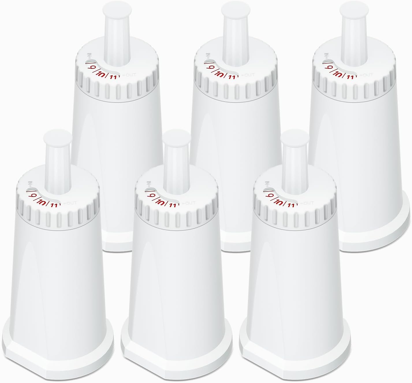 6er-pack Sage Wasserfilter Für Kaffeemaschinen, Kompatibel Mit Ses810/ses880/ses920/ses980/ses990/ses875/ses008/bes008