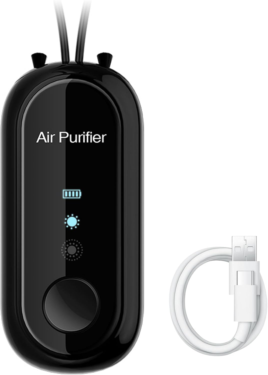 Tragbarer Luftreiniger Wiederaufladbar, Tragbar, Leise, Für Haustiere Geeignet Geräuscharme Luftfilter Usb-aufladbarer Luftreiniger