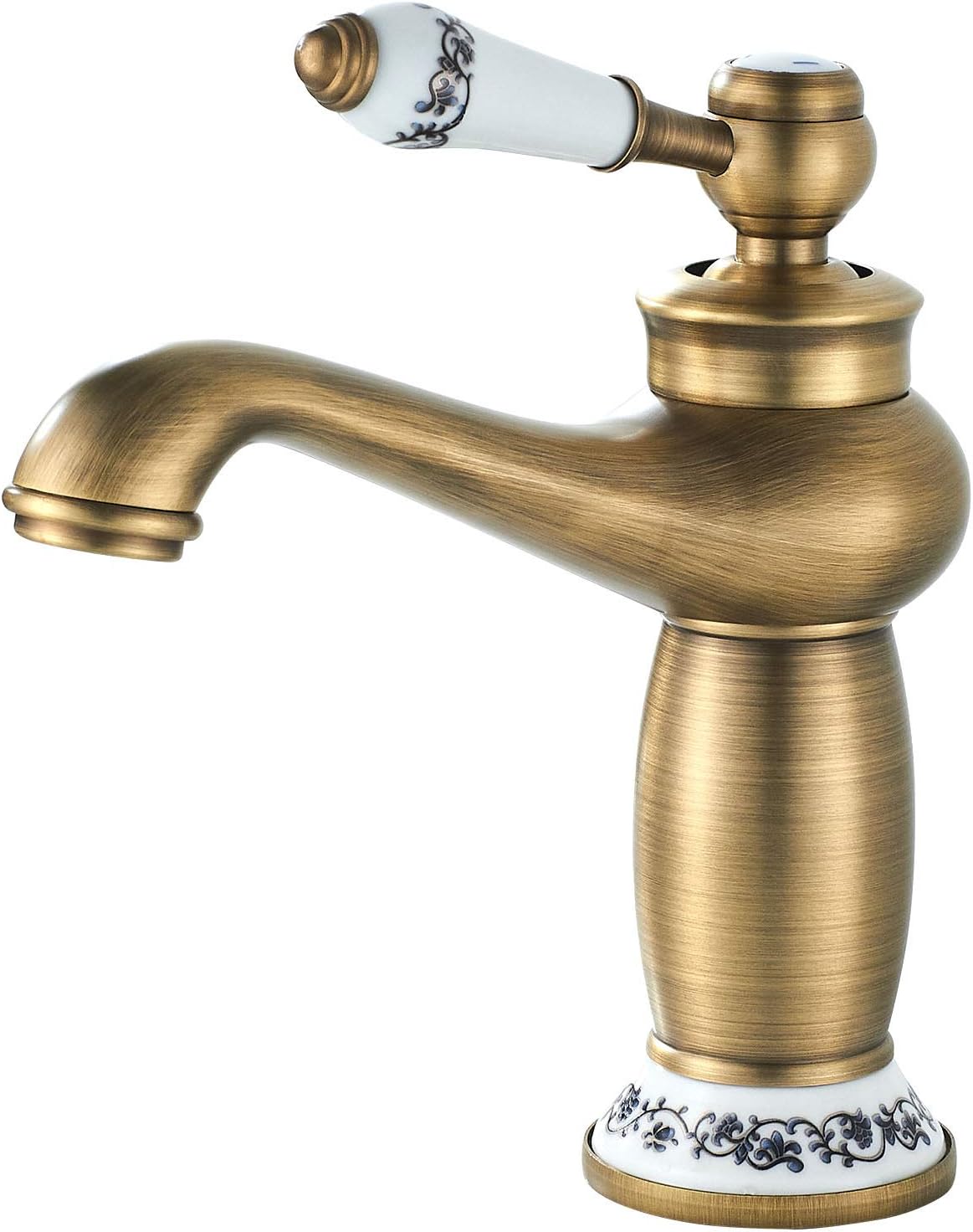 Kraan Retro Brons, Wastafelkraan Für Badkamer Wastafel Kraan Eengreepsmengkraan Wastafel (antiek