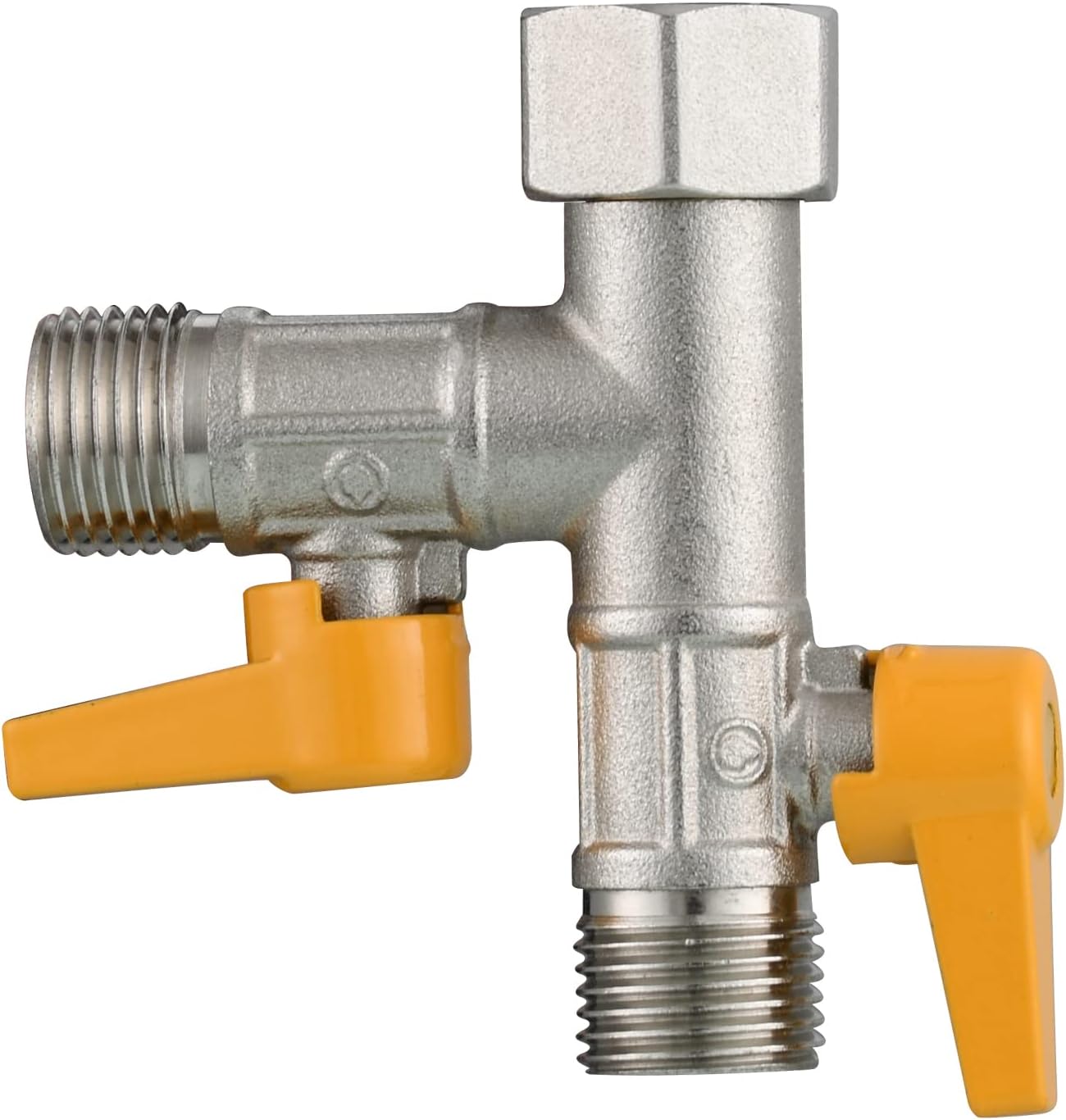 Dreiwegeventil, 1/2-zoll-t-stück, Geeignet Für Hand- Und Kopfbrausen, Duscharm, Dreiwege-verteileradapter Aus Messing, Absperrventil Für Wasserhähne