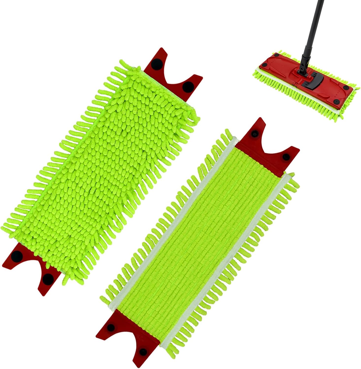 Vileda Ultramax/ultramat 2-teiliger Mikrofaser-mopp, 2-in-1-mopp, Mikrofaser-gewebe, Mikrofaser-moppbezug, Mikrofaser-mopp-nachfüllpackung Für Alle Harten